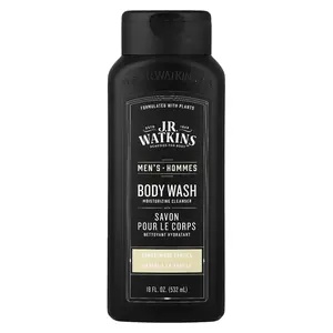 J R Watkins Men's Body Wash, Sandalwood Vanilla, 18 fl oz (532 ml)