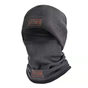 Leisure autumn and winter men's and women's face mask neck warming headgear two-piece set sports riding mask motorcycle accessories Ski Balaclava