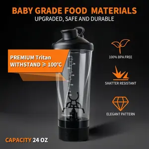 plastic Water Bottle No More Lumpy Shakes! This Auto Mixer Cup Gives Perfect Shakes in Seconds. USB-C Rechargeable, for Gym, Work & Travel. The Last Shaker You'll Ever Buy!​ water bottle top rack gallon