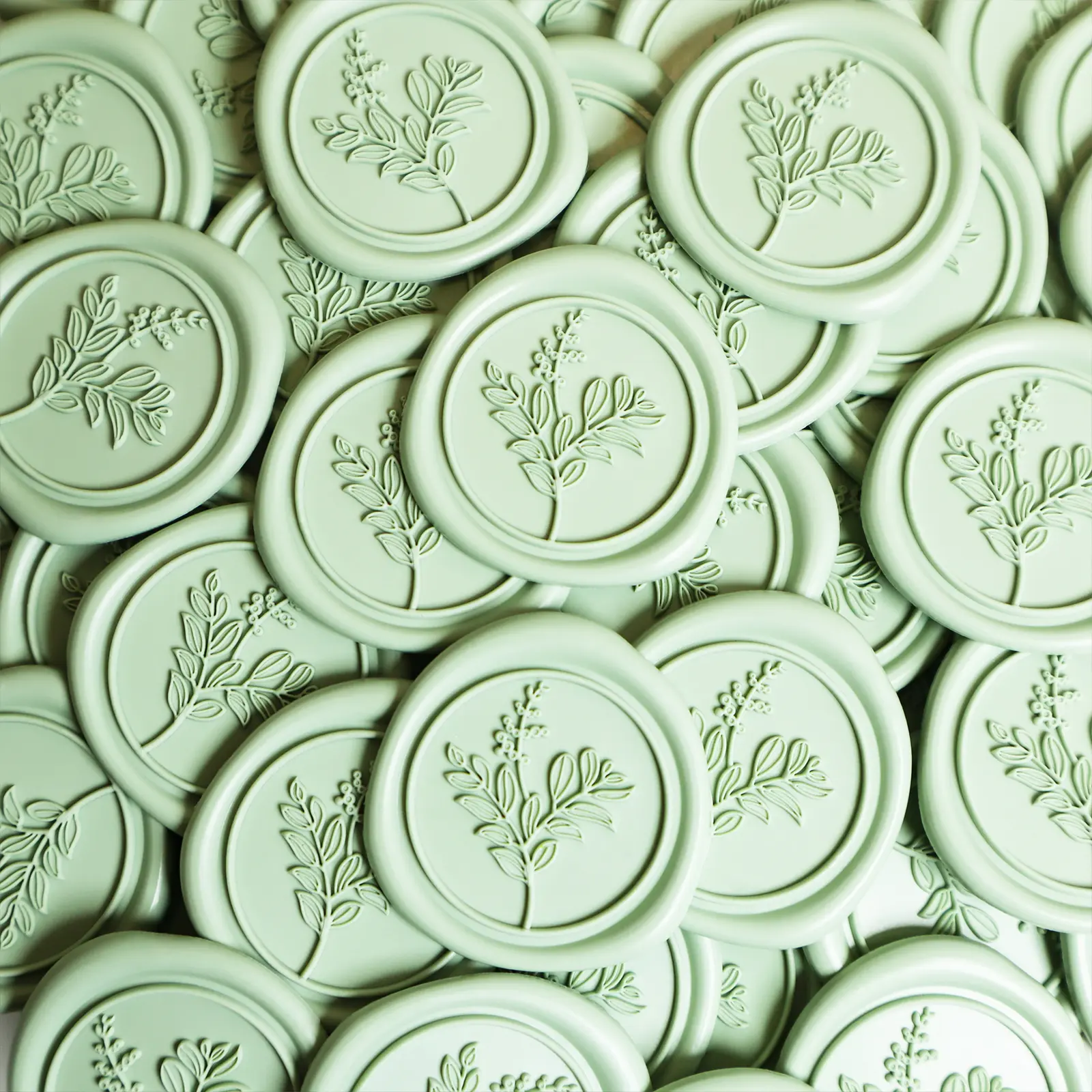 Wax Seal Stickers, 50 Premium Envelope Stickers, Pre-made Envelope Seal Stickers, Wedding Invitations With Self-adhesive Wax Seal, Wedding Accessories, Gift Packaging Self-adhesive Wax Seal Stickers Eucalyptus Wax Seal Stickers, Unique Design wax seal