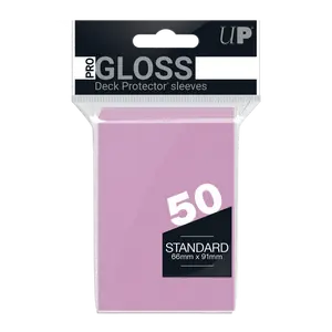 PRO-Gloss Standard Deck Protector Sleeves (Pink) (50 Count)