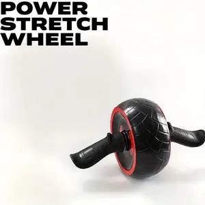 Dual Wheel Ab Roller Core Strength Training Equipment Non Slip Handle Home Gym Workout Travel Exercise Fitness Tool