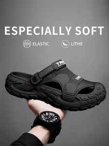 Unisex Fashion Sporty Eva Shoes, Soft Comfortable Sole, Simple Style, Versatile Travel Beach Casual Sandals, All Seasons