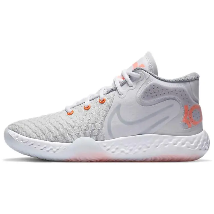 Nike Kd Trey 5 Viii Ep White Total Orange' Retro Versatile Durable Non-slip Mid Top Basketball Shoes Unisex CK2089-102
