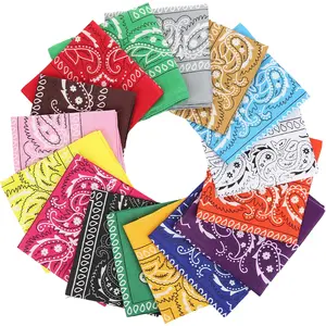 16pcs Bandanas Paisley Multi-Purpose Party Outdoor Favor Scarf Headband Handkerchiefs for Women Men Boy Girls 21x21 inch Head Wraps Neck & Face Scarves
