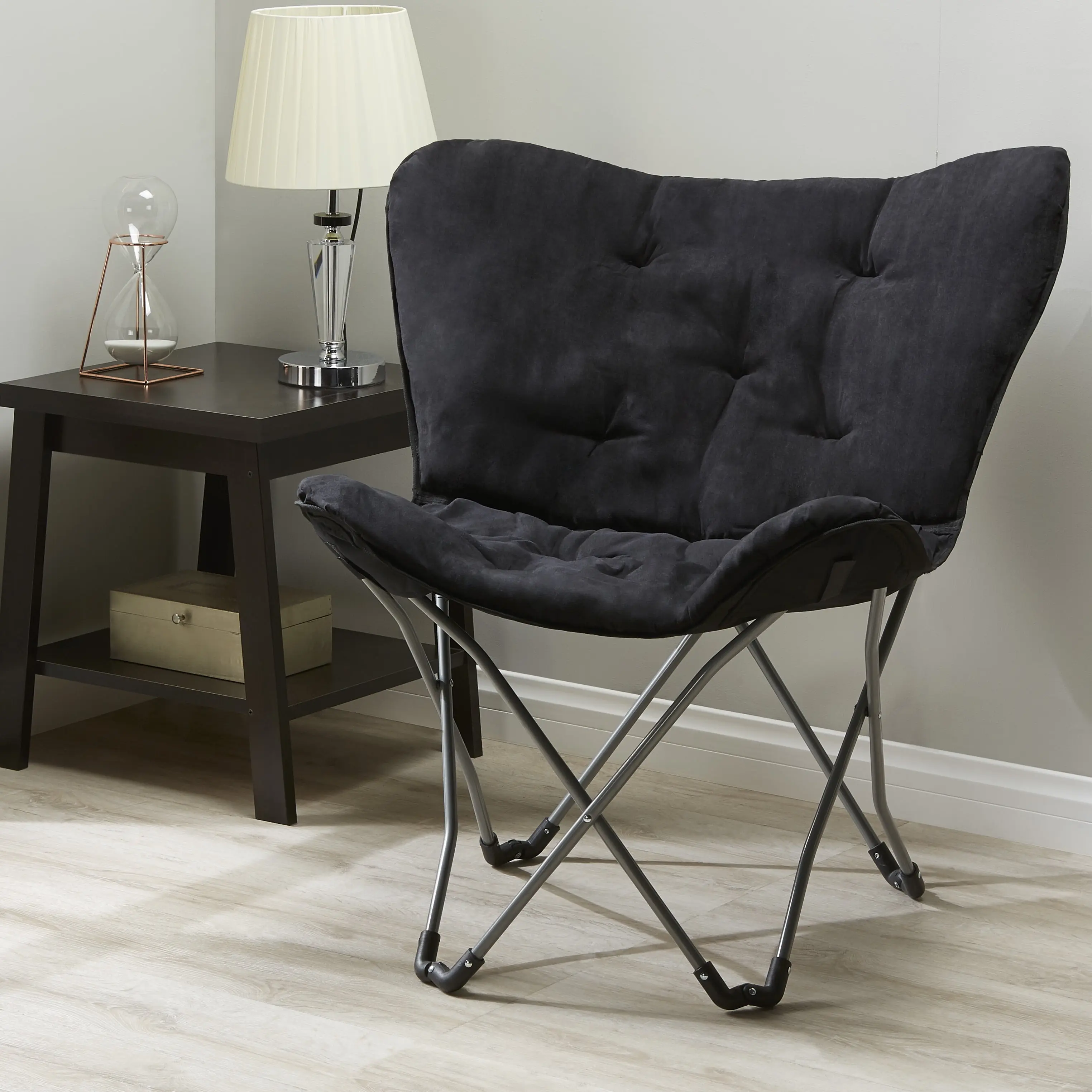 Mainstays Micro Suede Fabric Butterfly Folding Chair