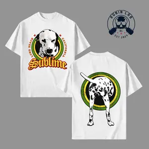 Sublime Dog Logo Graphic T-Shirt, Oversized Cotton Tee, Reggae Ska Punk Shirt,Sublime Dalmatian Dog Graphic Tee, Long Beach California Reggae Style Shirt, Vintage Graphic Tee deo merch