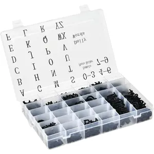 Pre-Cut Letters for Felt Letter Board, 736 Pieces Including Characters, Numbers, Symbols, Daily Words Cursive Letters with Sorting Tray for Changeable Plastic Message Boards (Black)