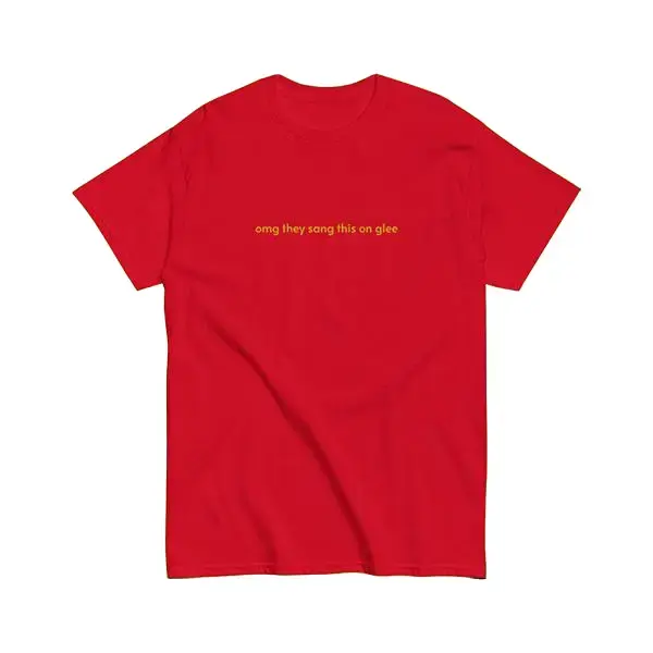 They Sang This On Glee T-Shirt, Funny Gleek Gift, Retro Unisex Tee for Her