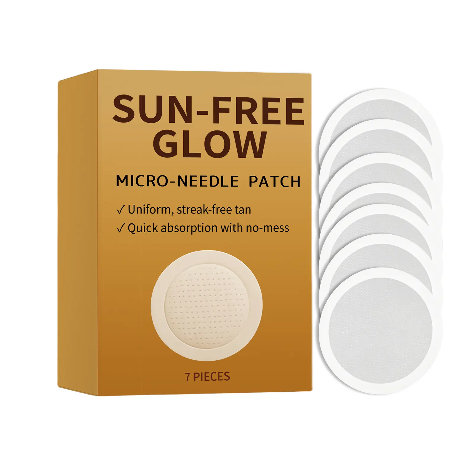 Tanning Care Microneedle Patch Even Skin Tone Natural Tanning Gentle Care Skin Nourishing Microneedle Patch