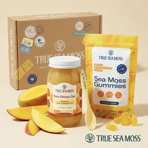 True Sea Moss Everyday Bundle – Mango Pineapple Gel, Original Gummies & Spoon