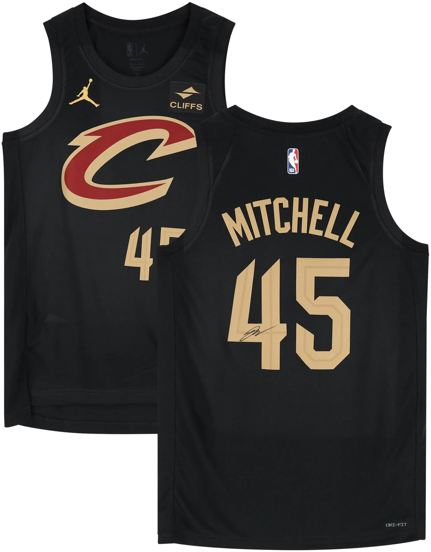 Donovan Mitchell Cleveland Cavaliers Autographed Black Jordan Brand 2022-2023 Statement Swingman Jersey - Fanatics Authentic Certified