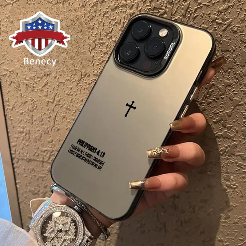 Faithful Tech Pattern Full Body Casing - Smooth Matte Finish, Comfy Touch, Easy Grip Non-Slip Plastic Shell, Durable Shockproof Anti-Scratch Protector for iPhone 17,16 Pro Max,15 Plus,14,13,12,11,Air,XR,XS,E