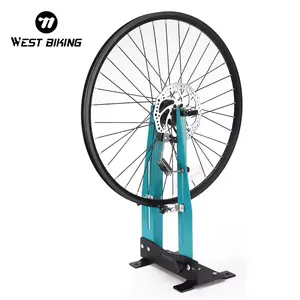 WEST BIKING Bicycle Multi-function Wheel Truing Table Bicycle Calibration Stand Bike Wheel Maintenance Rims Correction Stand