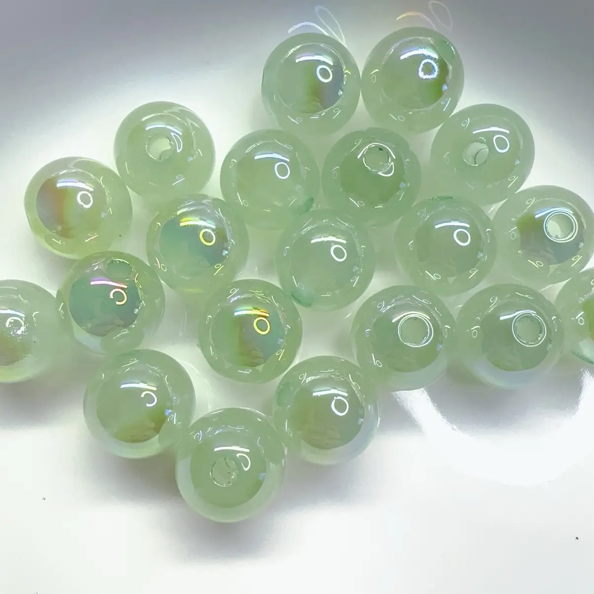 DIY 16mm jewelry handmade beaded jewelry accessories AB color globe beads medium bead ballpoint pen production