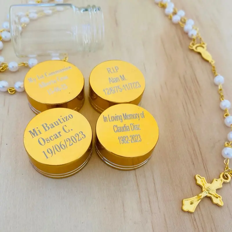 12pcs Customizable Religious Rosary Gift Set - Personalized Baptism Communion Event Favors, Customizable Religious Gift, Recuerdos para Bautizo, Customizable Gift