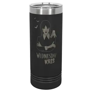 22oz Skinny Tumbler - Wednesday Kris