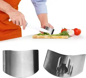 Stainless Steel Finger Guard, 2023 New Finger Protector for Cutting Food, Premium Slicing Tool Finger Protector Finger Protectors when Cutting, Slicing, Dicing, Chopping Vegatables (2 Pcs Kitchen Utensils Shaped Cover