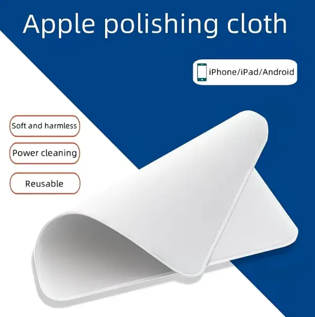 Premium Microfiber Cleaning Cloth for Apple Devices - Portable, Soft, Smooth, Harmless, Scratch-Free, Streak-Free Cleaner for iPhone, iPad, MacBook, Soft And Harmless