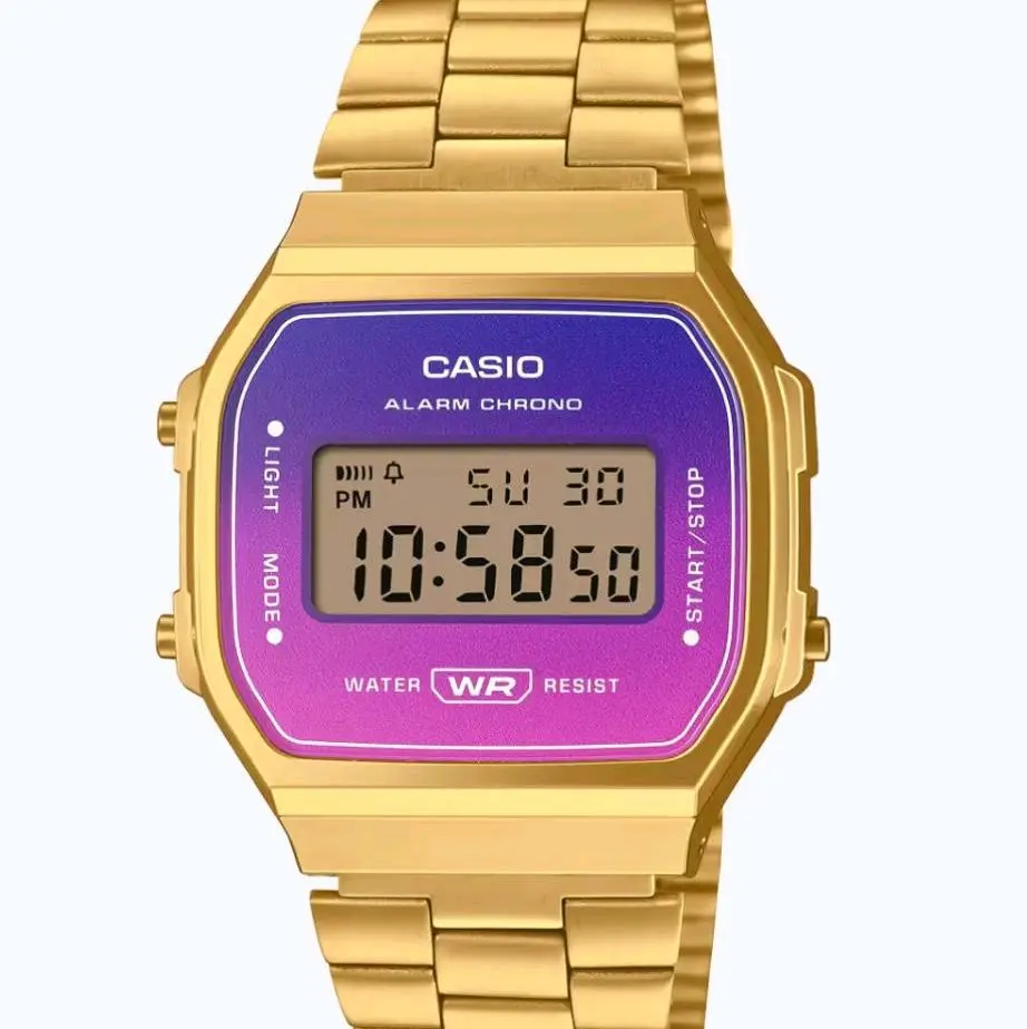 new Casio Vintage gold retro multicolor unisex watch