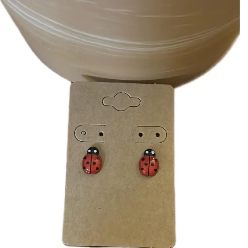 Ladybug Earrings - made by Jewelry For You By Beck- Adorable Little Ladybug Stud Earrings for All Ages Cute Charming Design Perfect for Everyday Wear