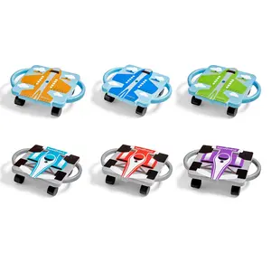 hand2mind Multiple Colors Speedway Racer Scooter Board, Red, Blue, Purple, Green Scooter Board, Gross Motor Toys, Kids Exercise & Physical Education Equipment, Playground Toys, Indoor Active Play, Toddler Outdoor Activities