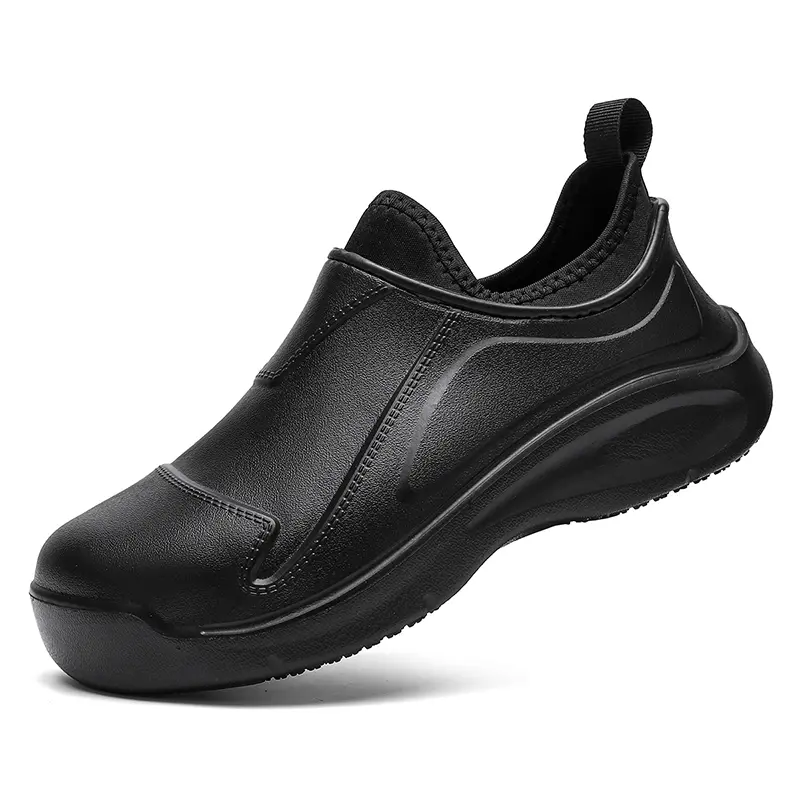 Men's Steel Toe Shoes, Anti-Smashing, Anti-Puncture, Lightweight Safety Shoes, Anti-Slip Work Shoes, Suitable for Industrial Construction, Warehouse Work, Safety Boots, Chef Shoes