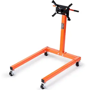 fathersdaygift VEVOR Engine Stand, 1300 lbs (3/5 Ton) Rotating Engine Motor Stand with 360 Degree Adjustable Head, Cast Iron Motor Hoist Dolly, 4-Caster, 4 Adjustable Arms, for Vehicle Maintenance, Auto Repair