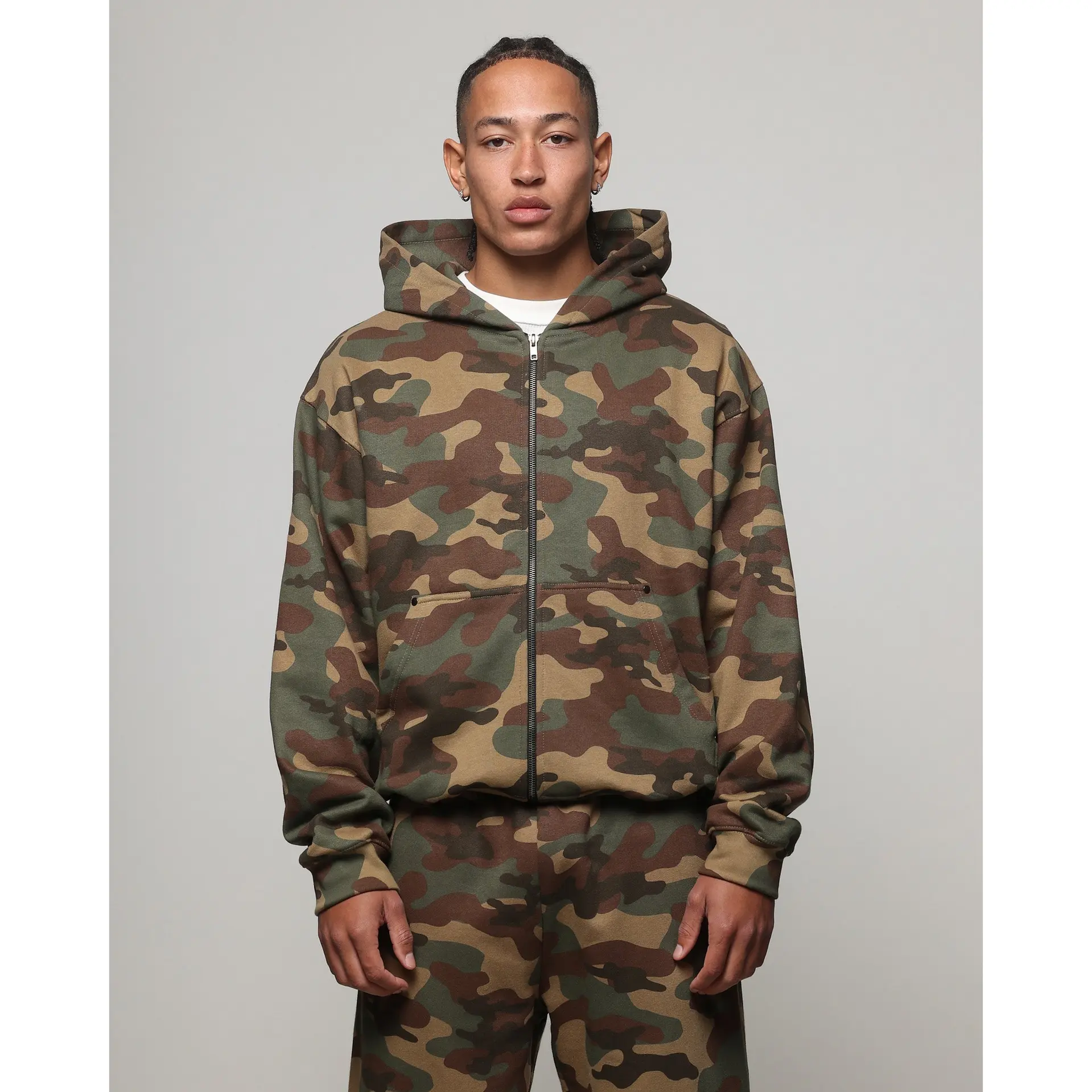 American Thrift Zip Hoodie Camo