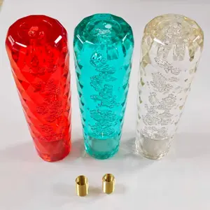 Three Colors Available, Rhombus Diamond Pattern, Personalized Crystal Acrylic Gear Knob, Universal Car Modified Gear Shift Knob