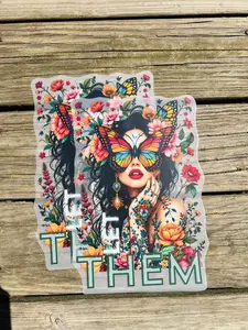 Let Them Butterfly Beauty - Direct Print Film Transfer for Trendy T-Shirts, Cotton, Polyester & Blends - High-Quality Print