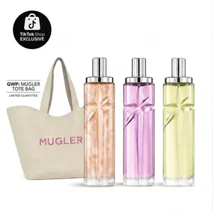 MUGLER | Starlicious Fragrance Mists Collection | Berry Licorice, Pistachio Praline, Pineapple Musk | 75ml (2.5 oz) | Discovery Set 3 x 10ml