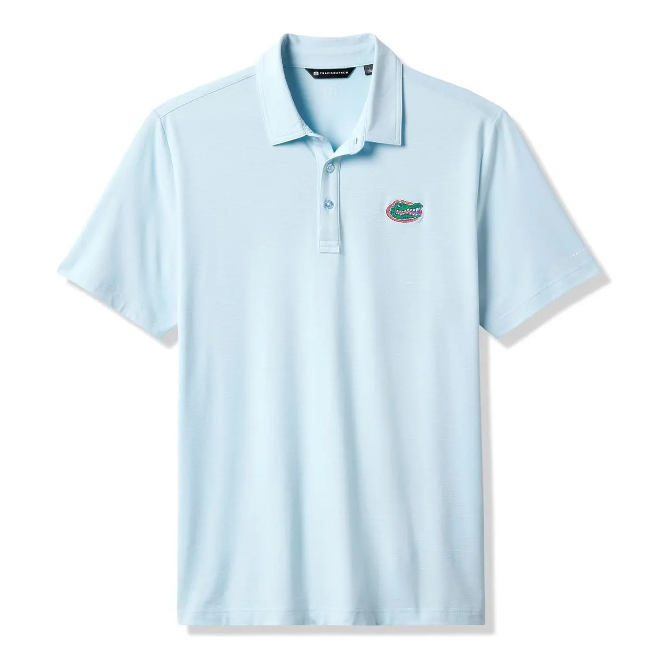 Florida Gators TravisMathew Halftime Show Heater Tri-Blend Polo - Light Blue