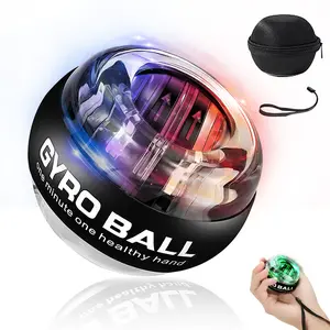 Gyroball Wrist Exerciser Ball Auto Start 5 Level Resistance Light Control Gyroscopic Forearm Trainer Arm Strengthening Arm Finger Wrist, gyro ball