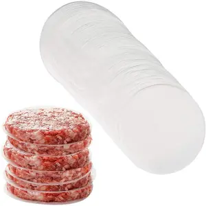 Burger Patty Paper Rounds for 4/4.5 Inch Burger Press, 200pcs 4.5inch Baking Parchment Rounds/Hamburger Patty Paper Sheet for Separating Burger Patty, Cookies and More (5.5/6/7/8/9/10/12in Available)