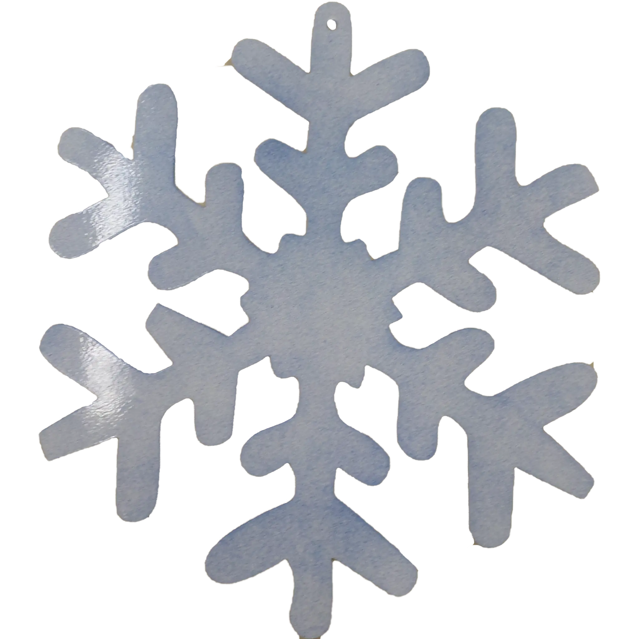 Snowflake Blue Glitter- Metal Wall Art