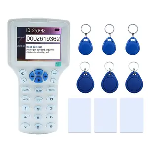300CD RFID Reader Writer White (RFID Copier Multi-Frequency RFID Writer RFID Card Reader  Card Decoder with Free Software and USB for Access Control  )