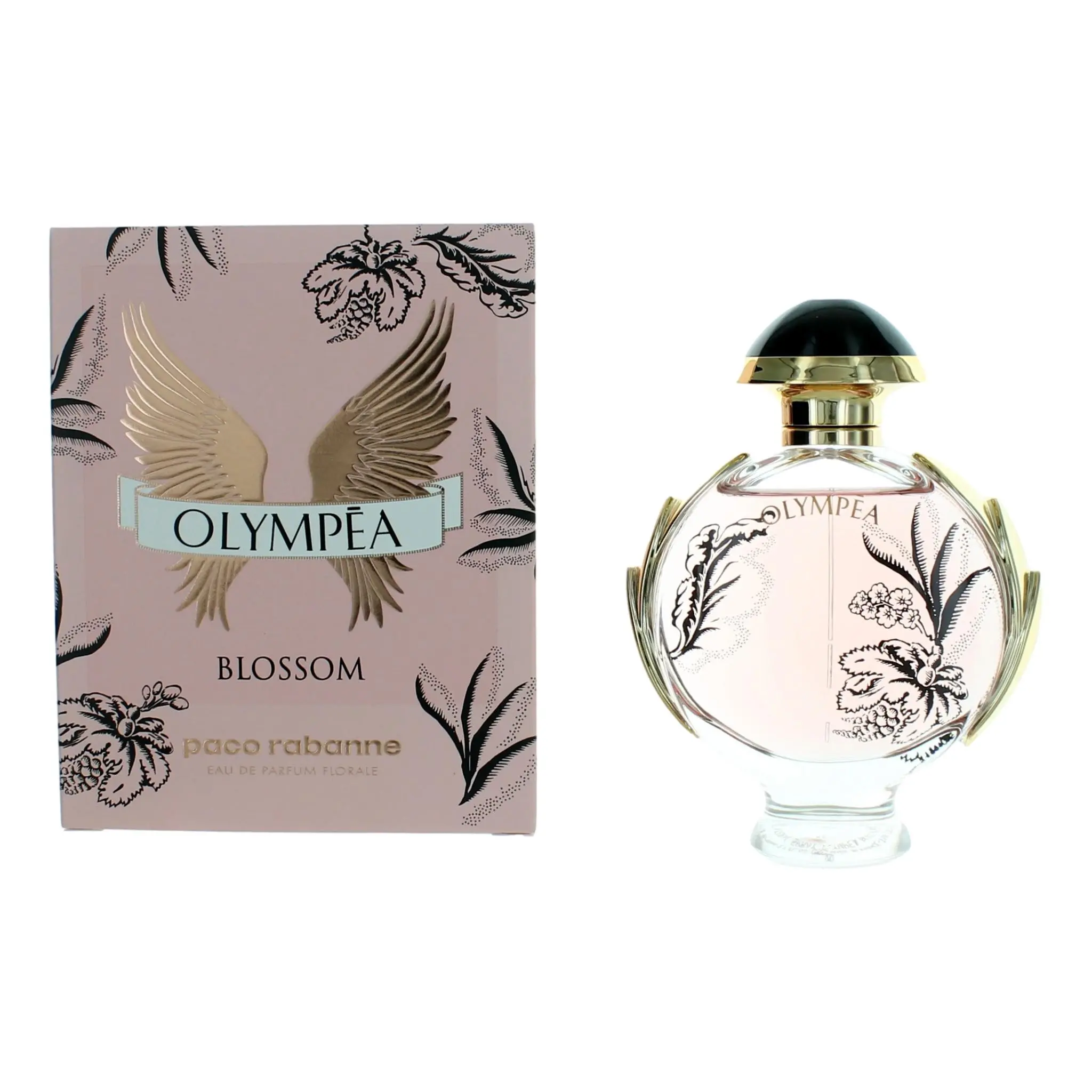 Paco Rabanne Olympea Blossom Women's Florale Eau De Parfum Spray - 2.7 oz (2 to 2.9 fl oz Range), with Box and Winged Emblem