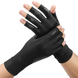 Men's & Women's Half-Finger Compression Rehabilitation Gloves - Wrist Brace for Sleeping, Carpal Tunnel Syndrome Relief, Tendonitis Support, Arthritis Care (1 Pair)