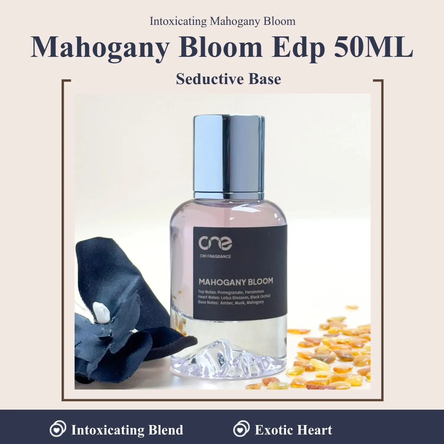 Mahogany Bloom, CN1 Fragrance | Women's Perfume, 50ml, Eau de Parfum (EDP)