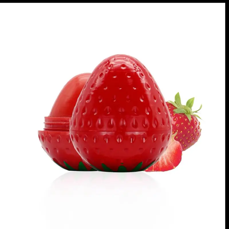 Strawberry Lip Balm - Red Lip Balm Shaped Like a Strawberry for Your Lip Care Needs, Comfort