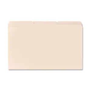 Business Source  File Folders- 11 Pt.- .33 Cut Asst Tab- Letter- Manila