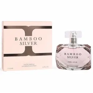 Women's Bamboo Silver Eau De Parfum 100ml/3.4fl.oz Easy Sprayer Atomizer - Woody Floral, Citrus-Infused Chic Fragrance, Perfumes for Women, Elegant Gift Option, Fragrances