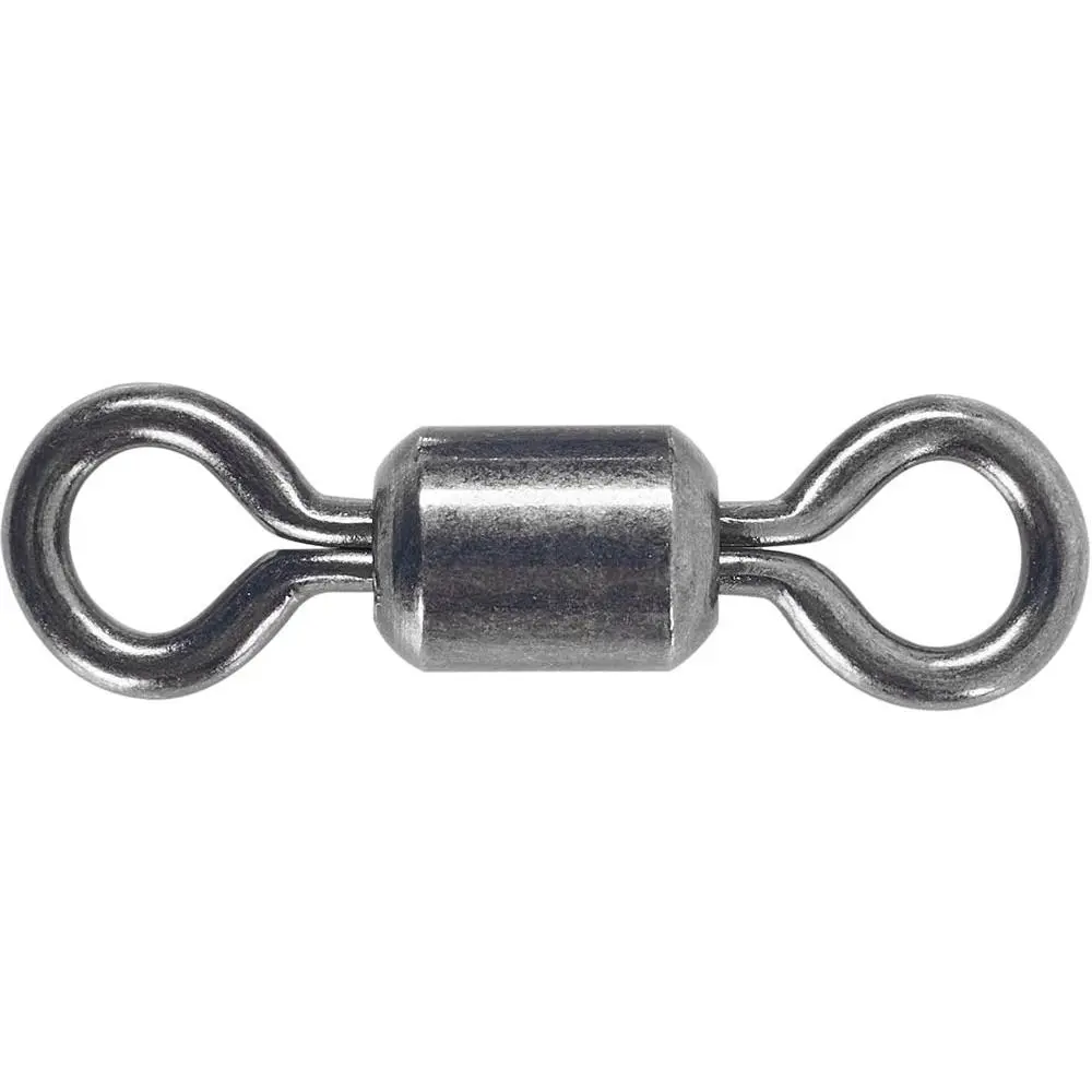 Barrel Style Power Swivels, Brass and Stainless Steel Fishing Equipment with Corrosion-Resistant Duraslick Finish, High Strength Terminal Tackle for Saltwater Fishing