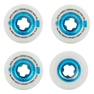 Ricta Wheels 56mm Chrome Clouds 78A Blue Ricta Wheels 56mm Chrome Clouds 78A Blue