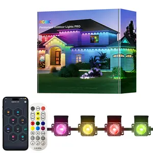 Permanent Outdoor Light, 150ft RGB Eaves LED Strip, Dynamic RGB Lighting, APP Control Remote, DIY Scene Modes, Programmable Led, Ip67 Waterproof, Garden Decor, Party Lighting, Smart Led Light