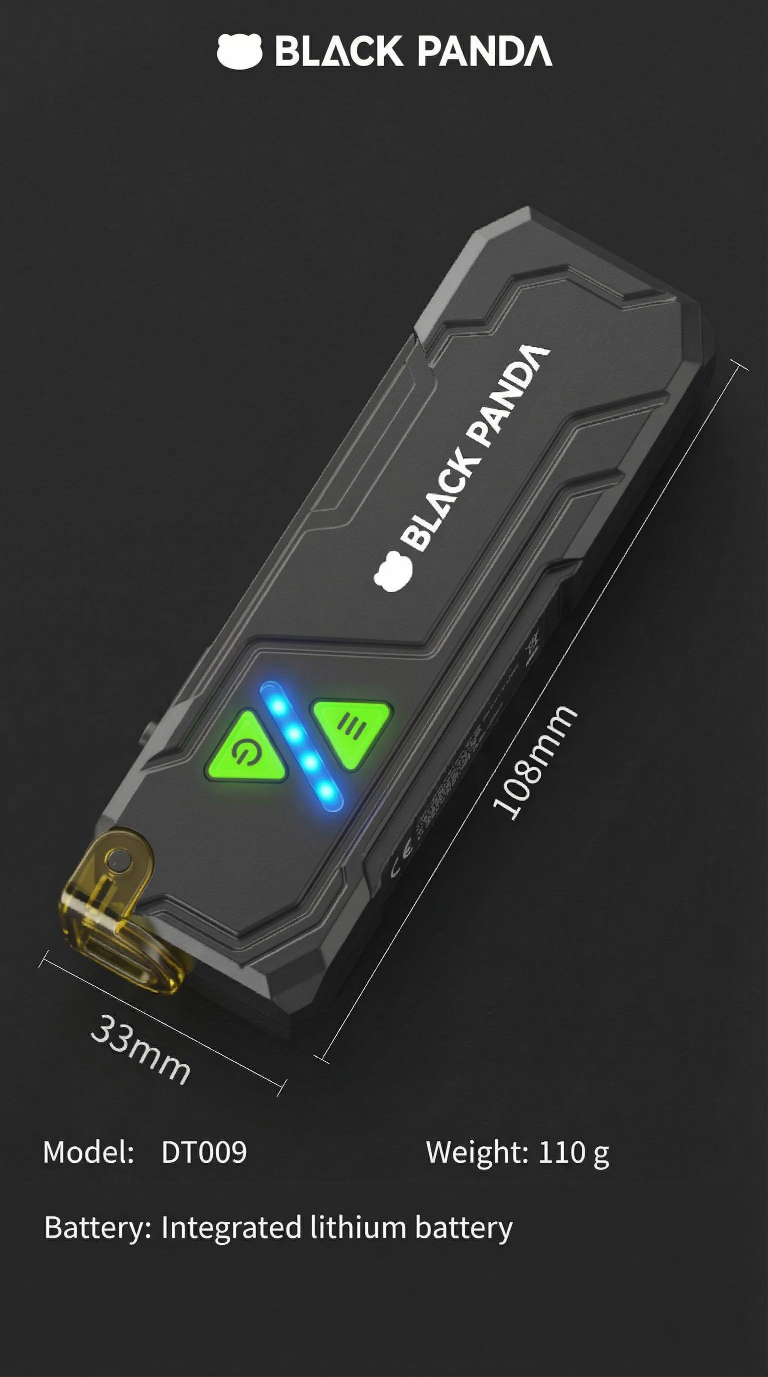 BlackPanda Mini Pocket Flashlight EDC, Ultra Bright Rechargeable water resistance Torch Light