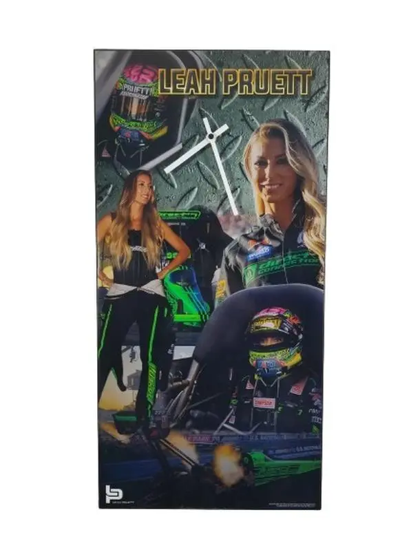 Leah Pruett NHRA Top Fuel Dragster Clock