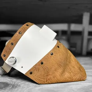 Finer Pipeliner Leather Welding Hood Chopped Top and Bottom Finer Pipeliner Leather Welding Hood Chopped Top and Bottom