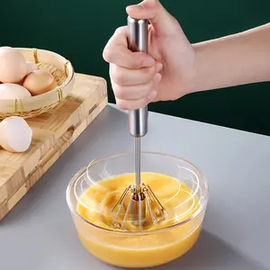 Ergonomic Handheld Electric Egg Beater with Transparent Whisk Head, Heavy-Duty Stainless Steel Kitchen Tool for Baking & Mixing